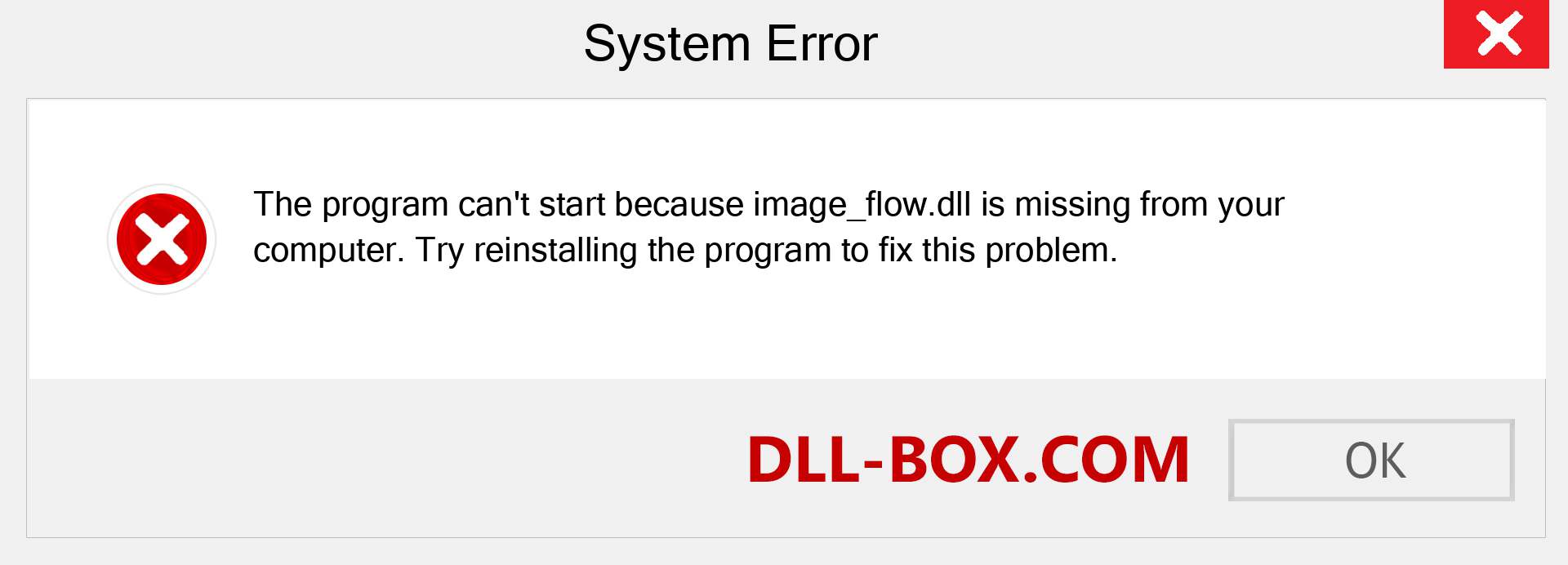  image_flow.dll file is missing?. Download for Windows 7, 8, 10 - Fix  image_flow dll Missing Error on Windows, photos, images